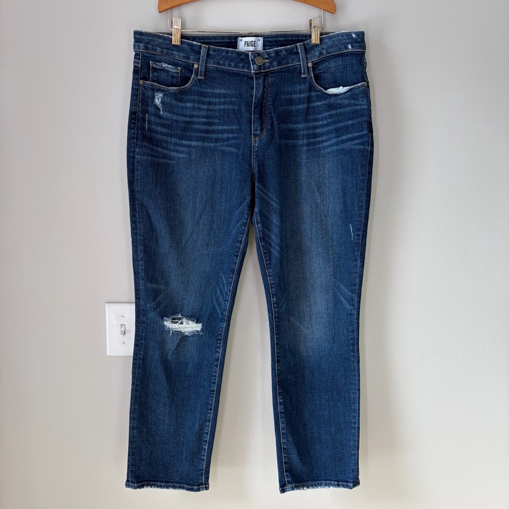 PAIGE Brigitte Lightly Distressed Boyfriend Jeans Made in the USA Capsule Wardro